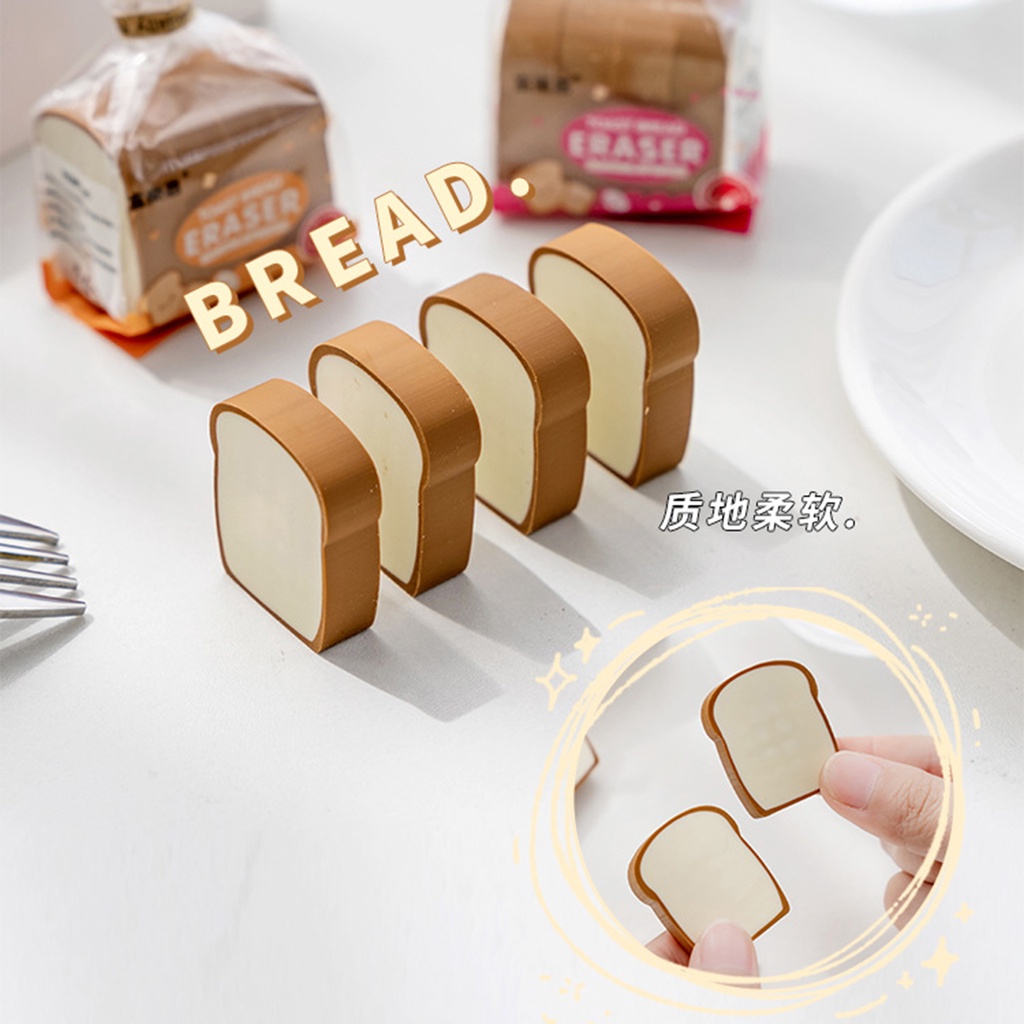 Gôm Tẩy Hình Bánh Mì Sandwich Hoạt Hình Sáng Tạo