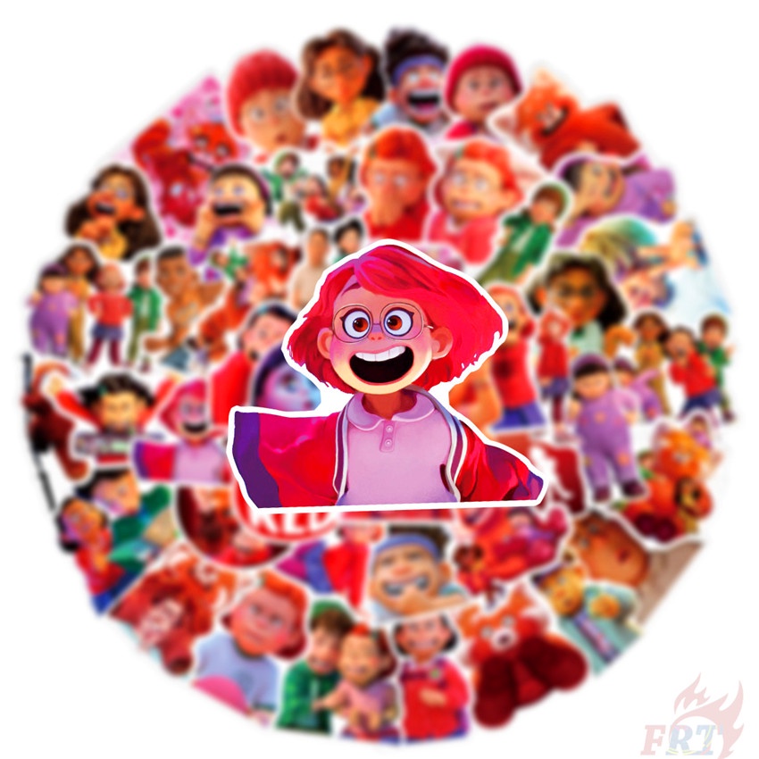 ❉ Miếng Dán Màu Đỏ Dòng 04 Độc Đáo ❉ Bộ 50 Miếng Dán Trang Trí Vali Laptop Ván Trượt DIY Thời Trang