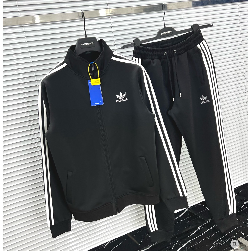 🔥Hot🔥Bộ nỉ Adidas classic quần jogger sọc vai thiết kế hot trend New 2023