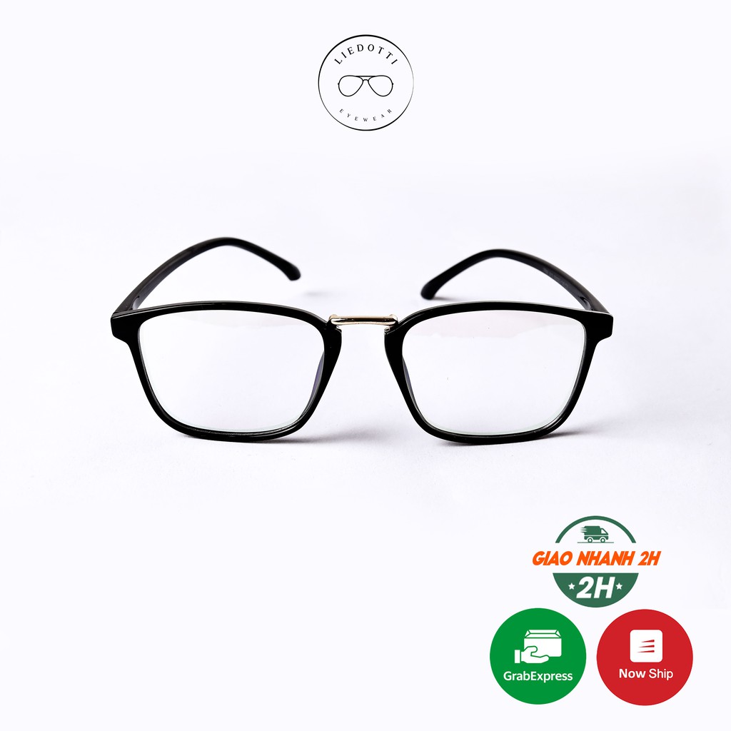 Kính giả cận mắt vuông thời trang nam nữ Liedotti Eyewear 210