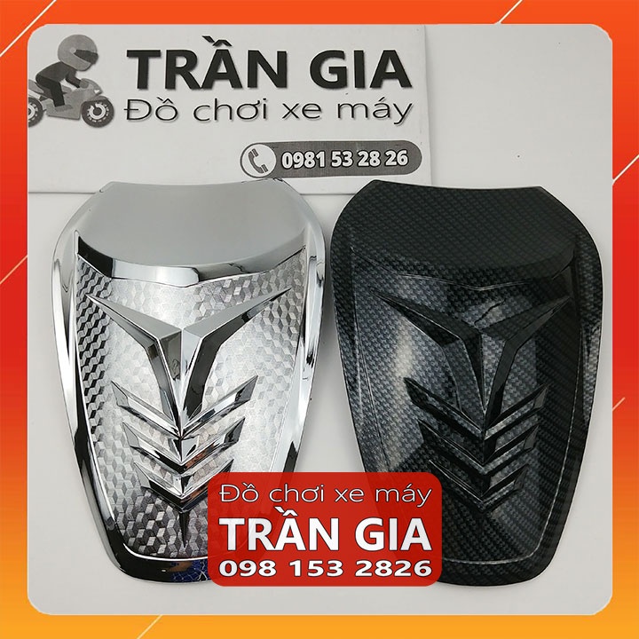 Ốp mặt nạ nhỏ xe sh350i sh350 sh 350i 350 năm 2022 xi inox cacbon - phụ kiện trang trí đồ kiểng