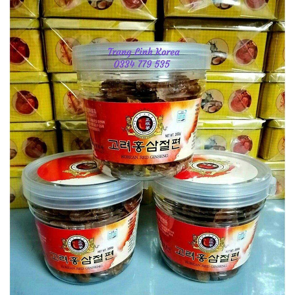 Hồng Sâm Lát Tẩm Mật Ong Hàn Quốc, Cốc 200gr