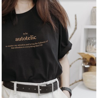 Áo thun in trắng đen cotton 🍄 Autotelic 🍄