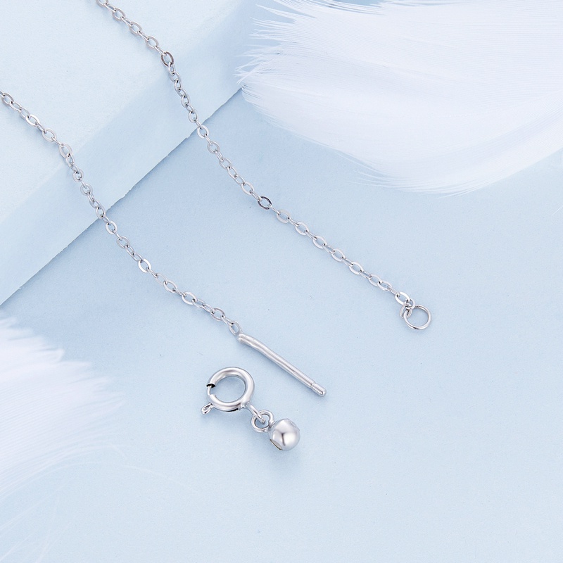 BAMOER Dây ChuyềN bạc 925 ĐíNh Đá Zircon ThờI Trang Cho Nữ