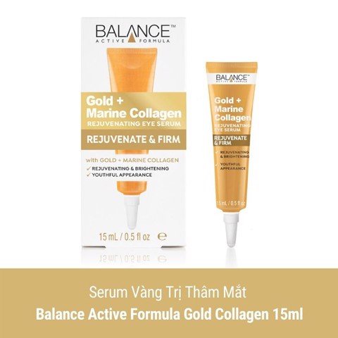 Serum Tái Tạo Và Dưỡng Da Mắt Balance Active Formula Gold Collagen Rejuvenating eye 15ml
