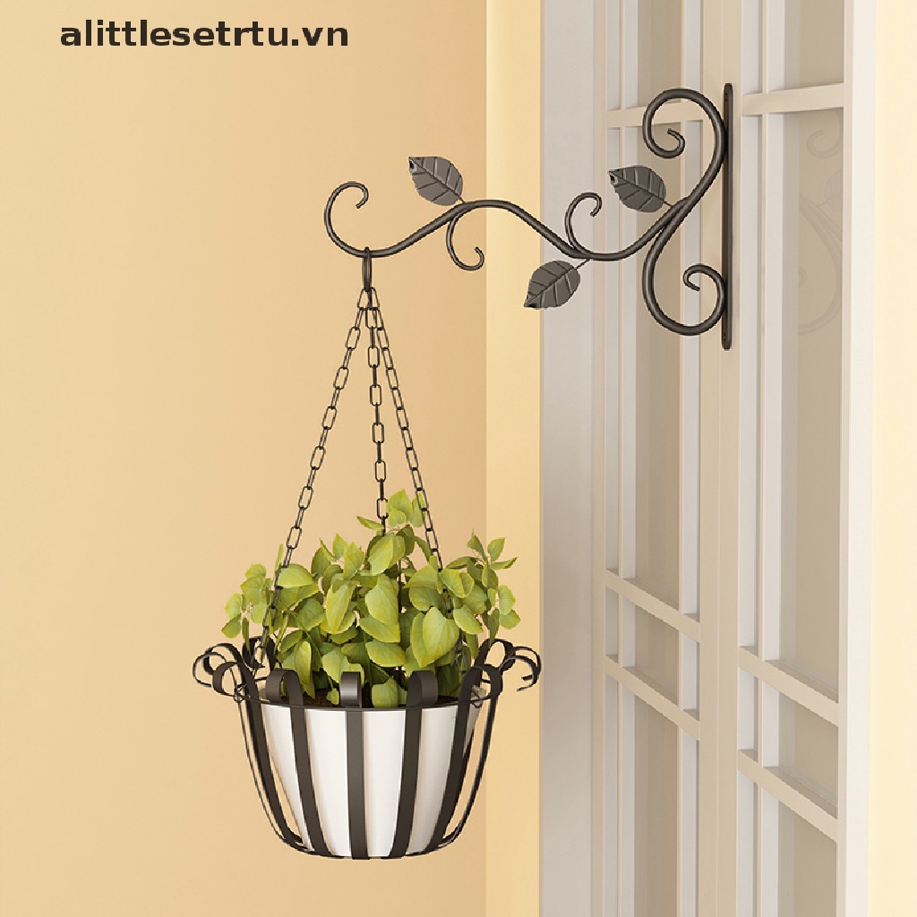 Giá treo chậu cây/ Giỏ treo chậu cây bằng sắt gắn tường tiện lợi