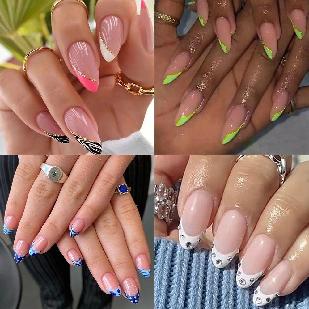 Hộp 24 Móng Tay Giả Thời Trang Cho Nữ