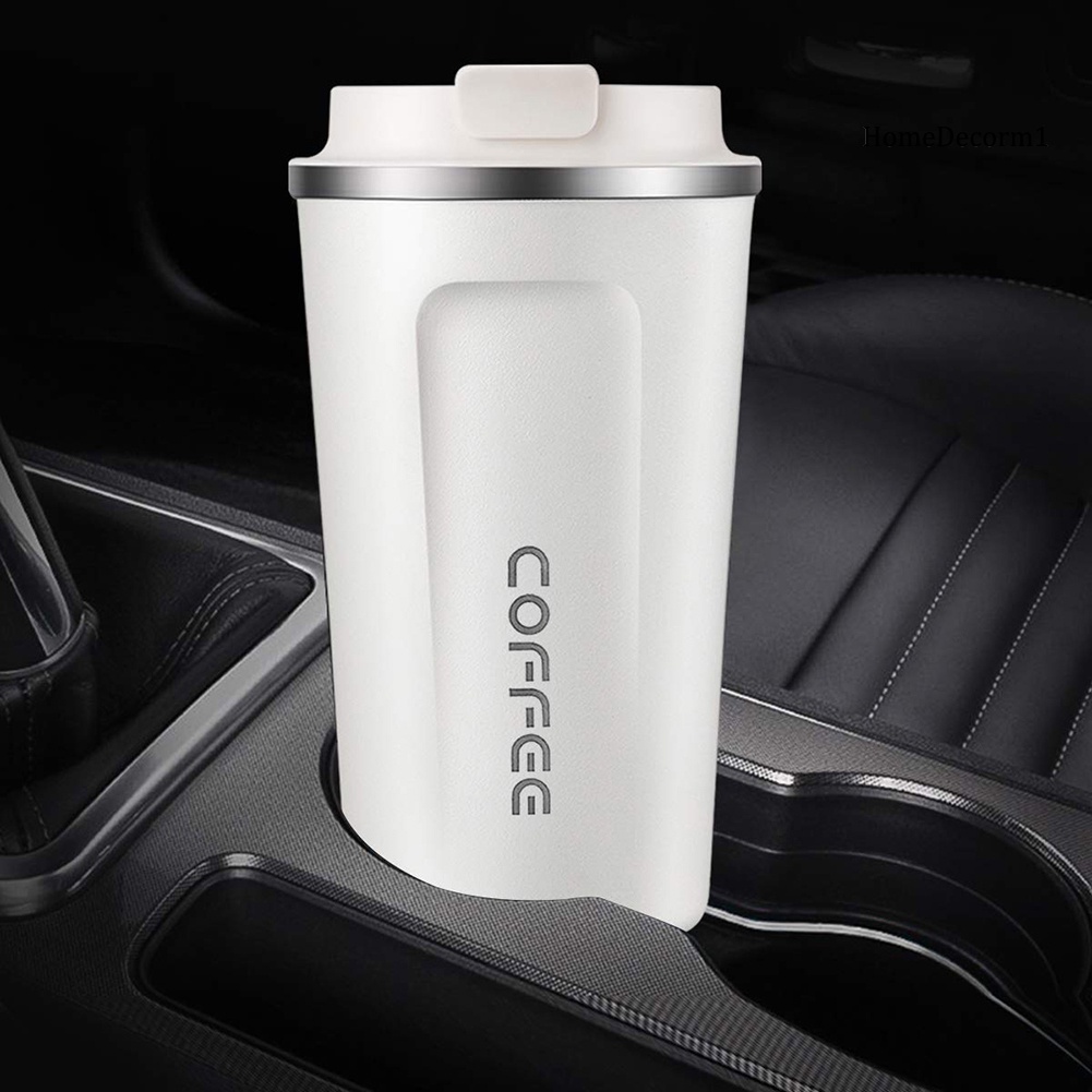 TDU-Travel Office Car Stainless Steel Thermal Vacuum Coffee Mug Milk Cup with Lid