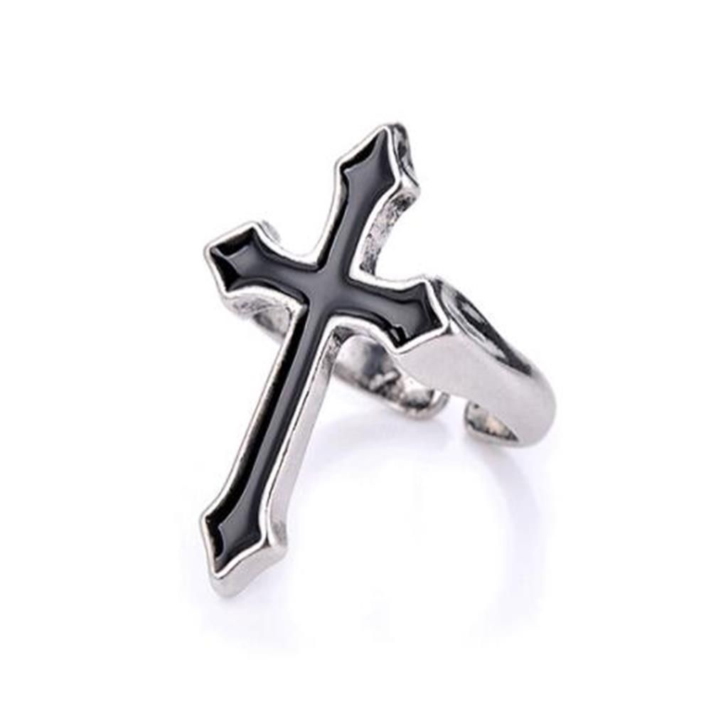 Nhẫn Hở Hình Chữ Thập Phong Cách Vintage Đơn Giản Thời Trang|Dây Chuyền Phong Cách Gothic Cho Nam Và Nữ