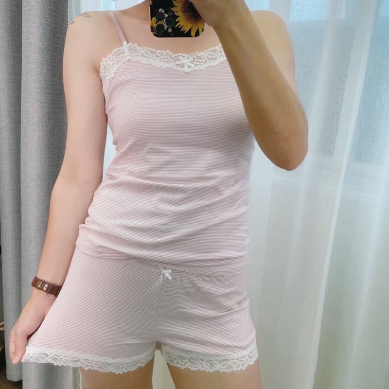 [Mã SKAMSALE8 giảm 10% đơn từ 200K] Bộ 2 dây phối ren nữ