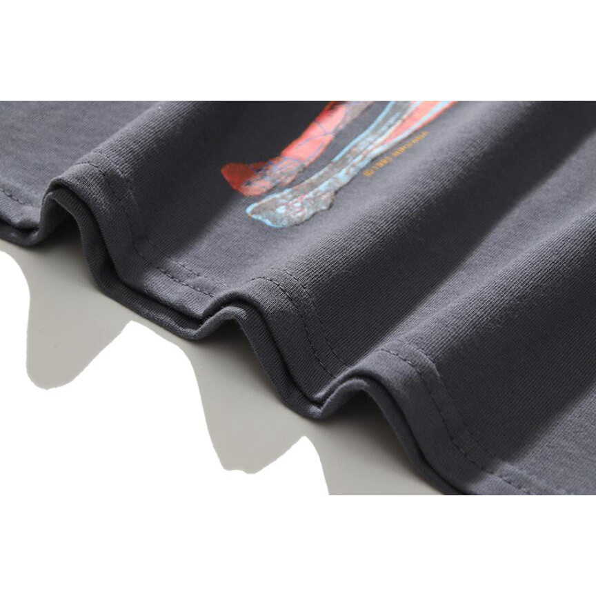 Áo thun cotton tay ngắn in chữ NIRVANA