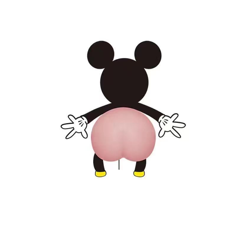 (Hàng Có Sẵn) Miếng Dán Bảo Vệ Thân Xe Hơi Chống Trầy Xước Chống Va Chạm Hình Mông Dễ Thương