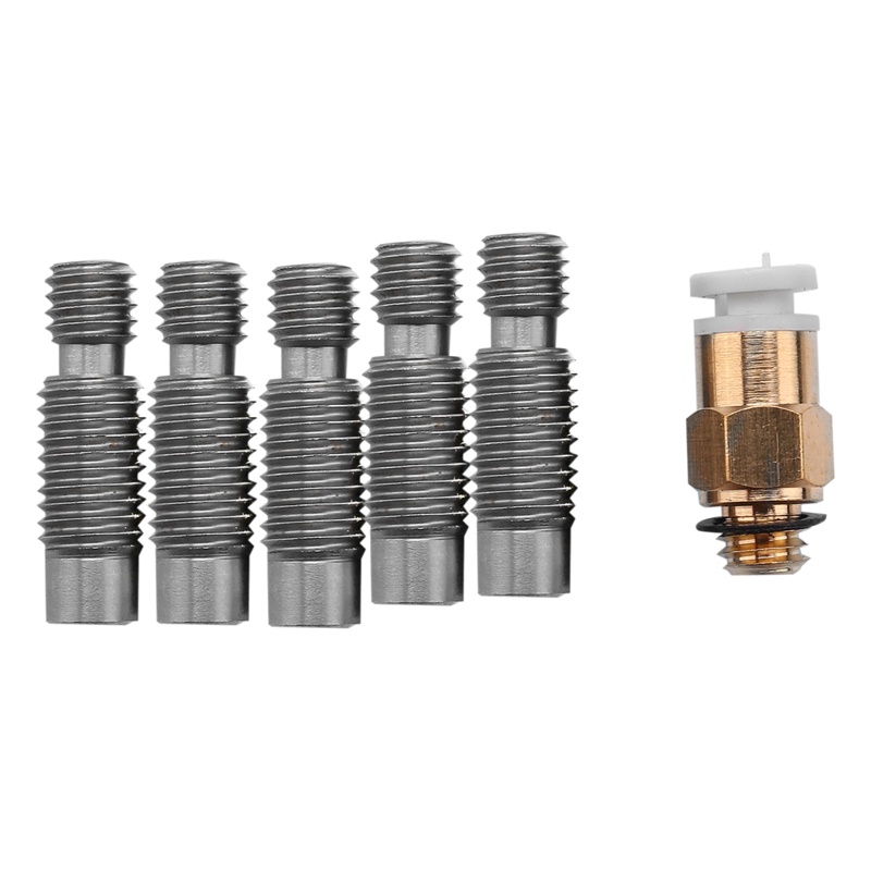 Bộ 10 Đầu Đùn In V6 + 5 Vòi 1.75Mm Bằng Thép Không Gỉ 1.75Mm Cho Máy In 3D E3D V6 Makerbot Reprap