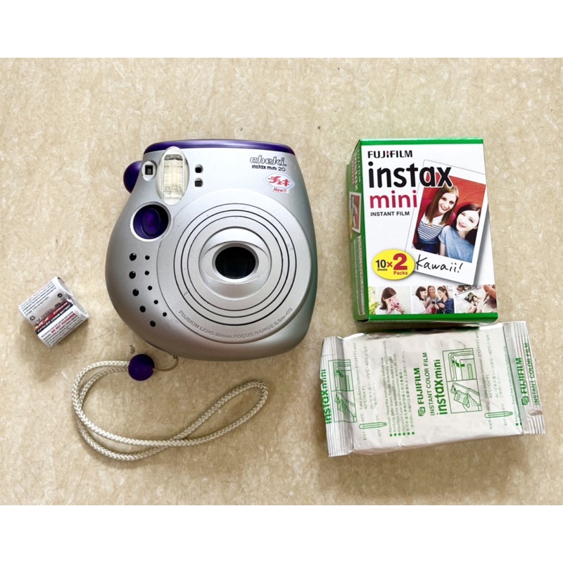 Máy chụp ảnh lấy liền Fujifilm Instax Mini 20 Cheki tặng kèm pin và 1 hộp film 10 tấm date 2024