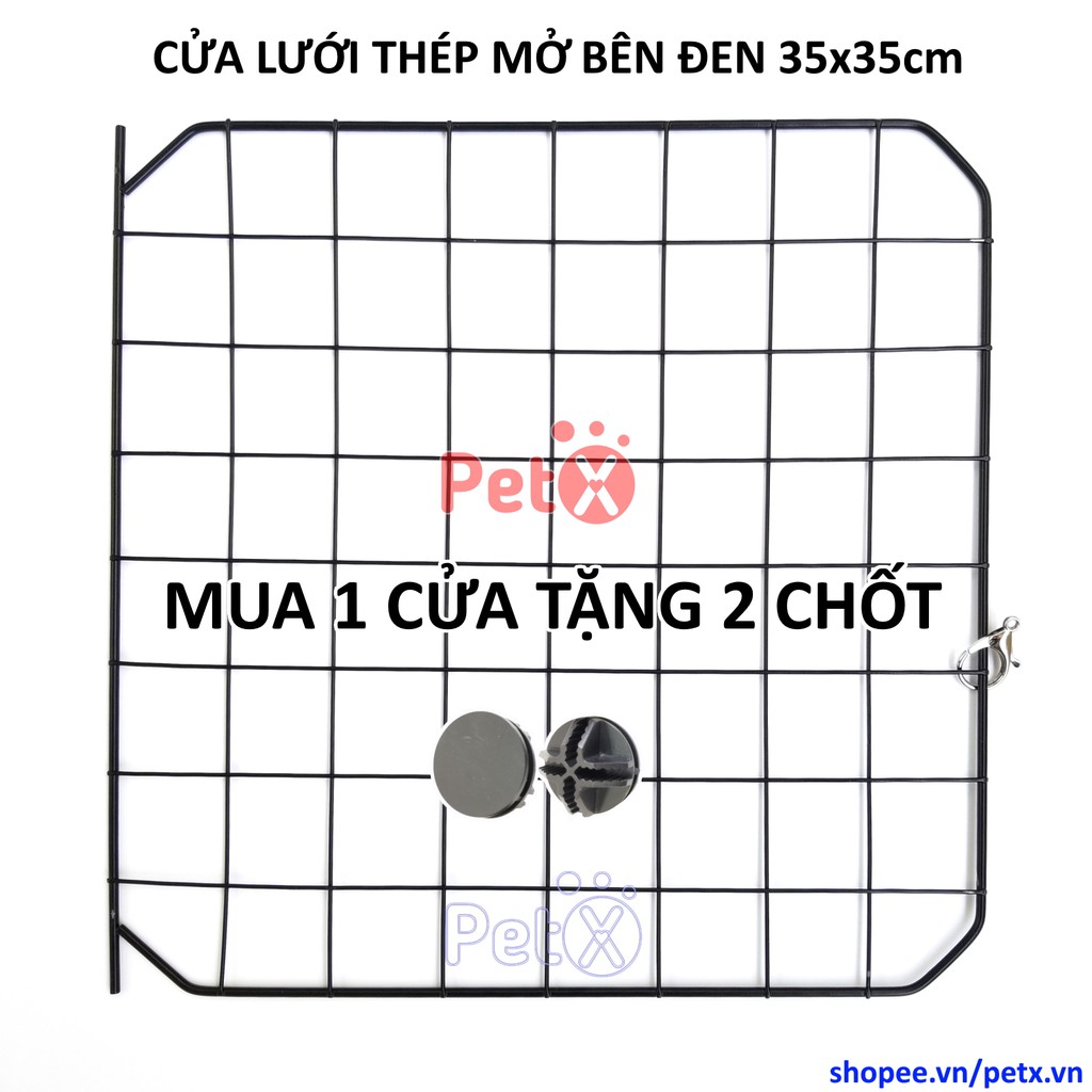 Cửa chuồng mèo, tấm ghép lưới sắt, phụ kiện lắp ghép chuồng thú cưng