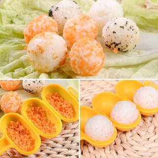 [Xuất Nhật] Khuôn lắc cơm bento viên tròn cho bé, tặng kèm thìa xới cơm full hộp