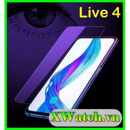 Cường lực ánh tím Vsmart live / live 4 Active 3 / Live 4 / Joy 4 / Aris / Aris pro ( tặng keo chống hở mép )