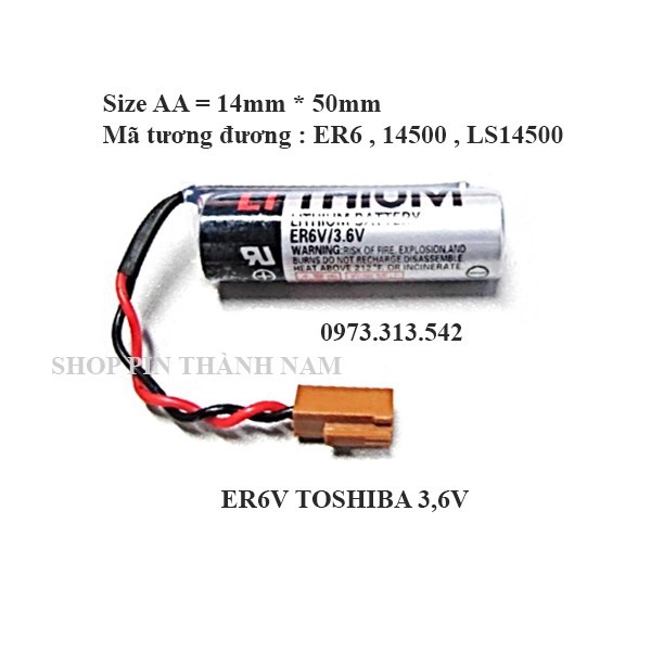 Pin ER6V Toshiba 3,6V pin nuôi nguồn PLC
