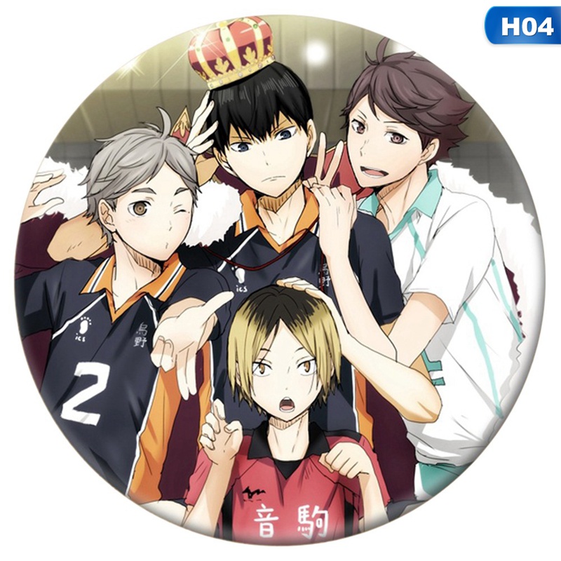 Ghim Cài Áo Hình Nhân Vật Anime Haikyuu