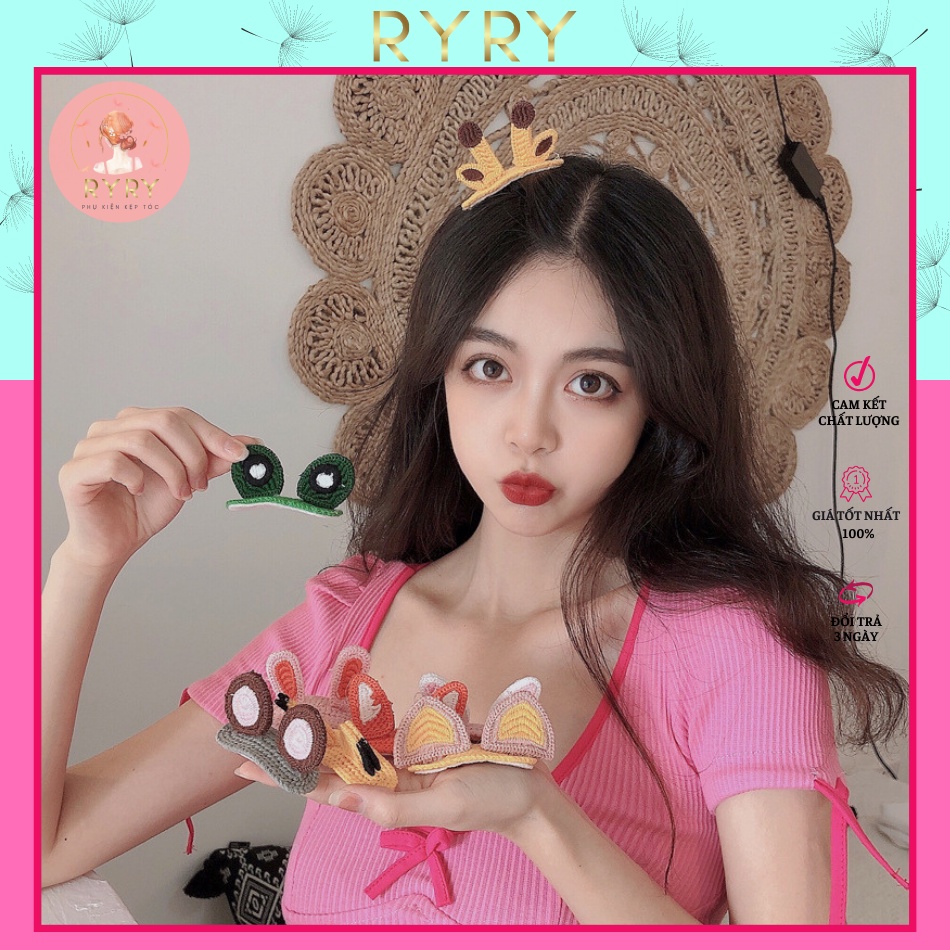 Kẹp Tóc Hình Tai Thỏ Dễ Thương Cho Nữ