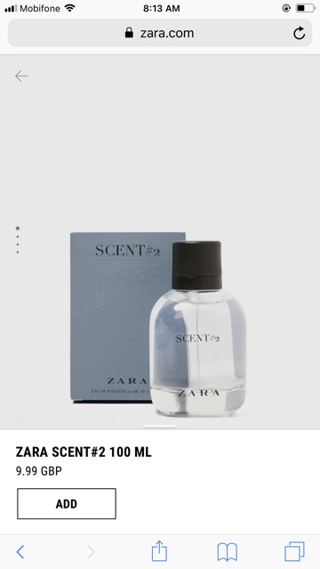 SALE ĐỈNH CAO 𝐂𝐇Ấ𝐓 🌻 Nước Hoa nam zara Scent #2 . Chính Hãng Có BH 🌻 . ! new : . .. * , ₃ . ˇ < ₛ -