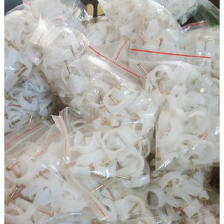 Túi 50 Đinh Ghim Ruột Gà R20 - Nẹp Dây Điện - Nẹp Ruột Gà R20