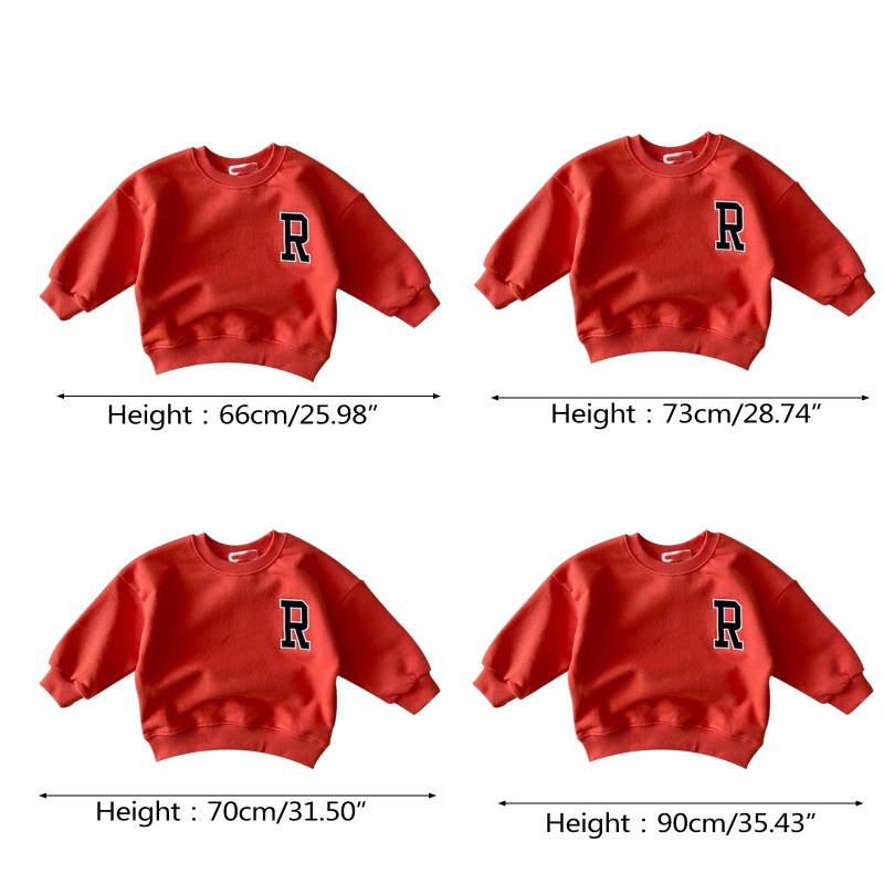 Áo Nỉ Tay Dài In Chữ Dễ Thương Cho Bé