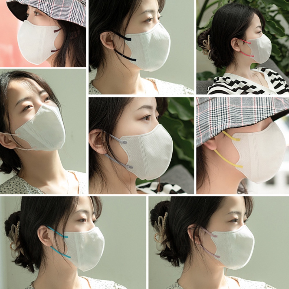 Khẩu Trang Dành Cho Người Lớn, Mặt Nạ 3D, Facemask. Khẩu Trang 3 Lớp Màu Trắng