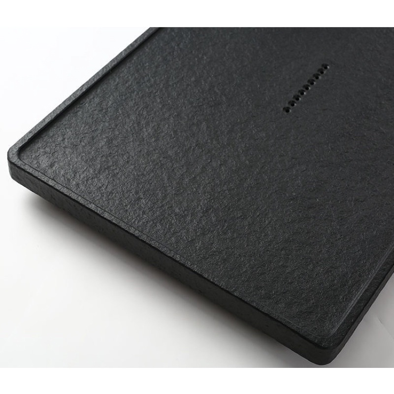 Khay trà điện đá đen nguyên khối tự động