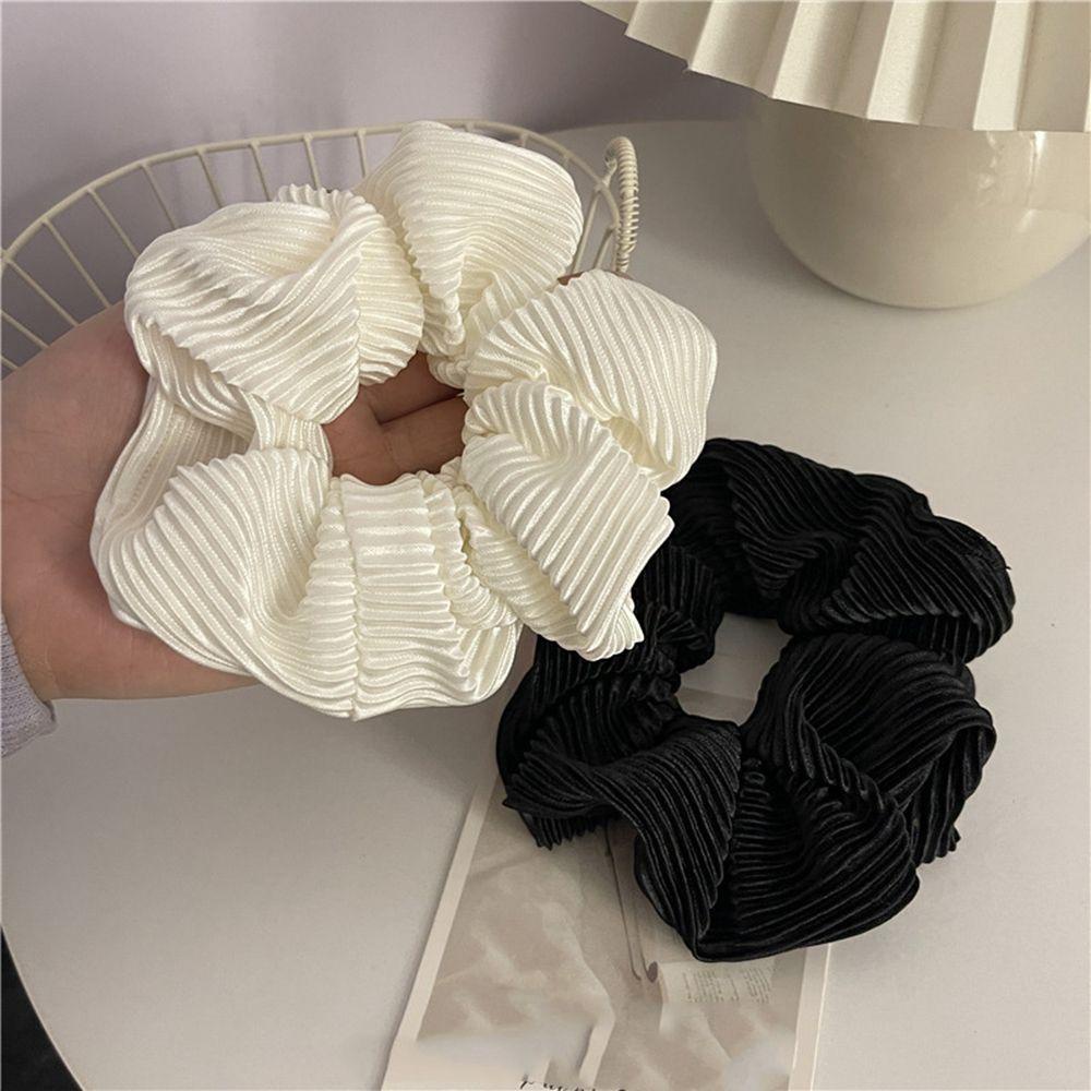 Dây Buộc Tóc Cao Su Lụa Satin Màu Trơn Đơn Giản VANES1