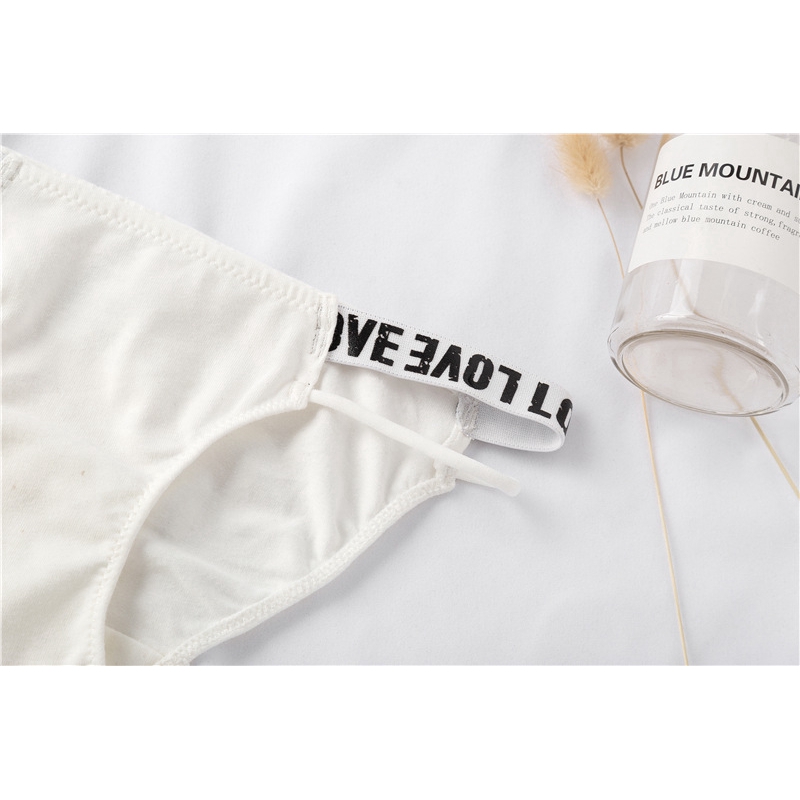Fashion Women Letter Print  Briefs Low Waist Sexy Daily Underpants