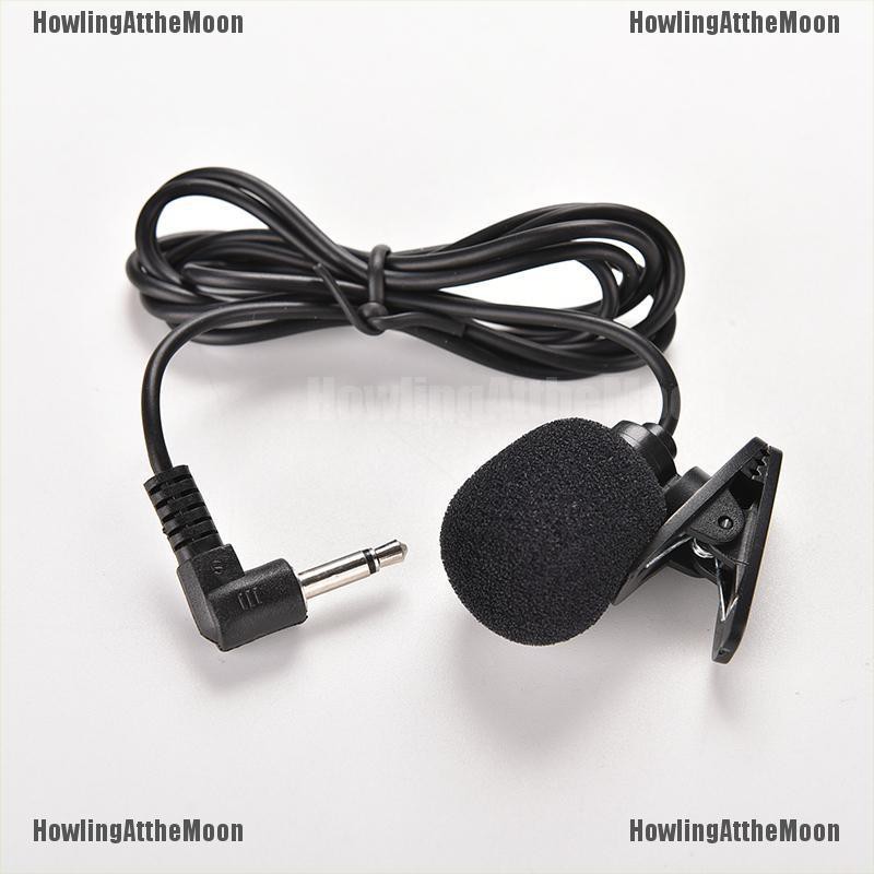 VN 3.5mm Mini Studio Speech Mic Microphone Clip On Lapel For PC Desktop Notebook ET