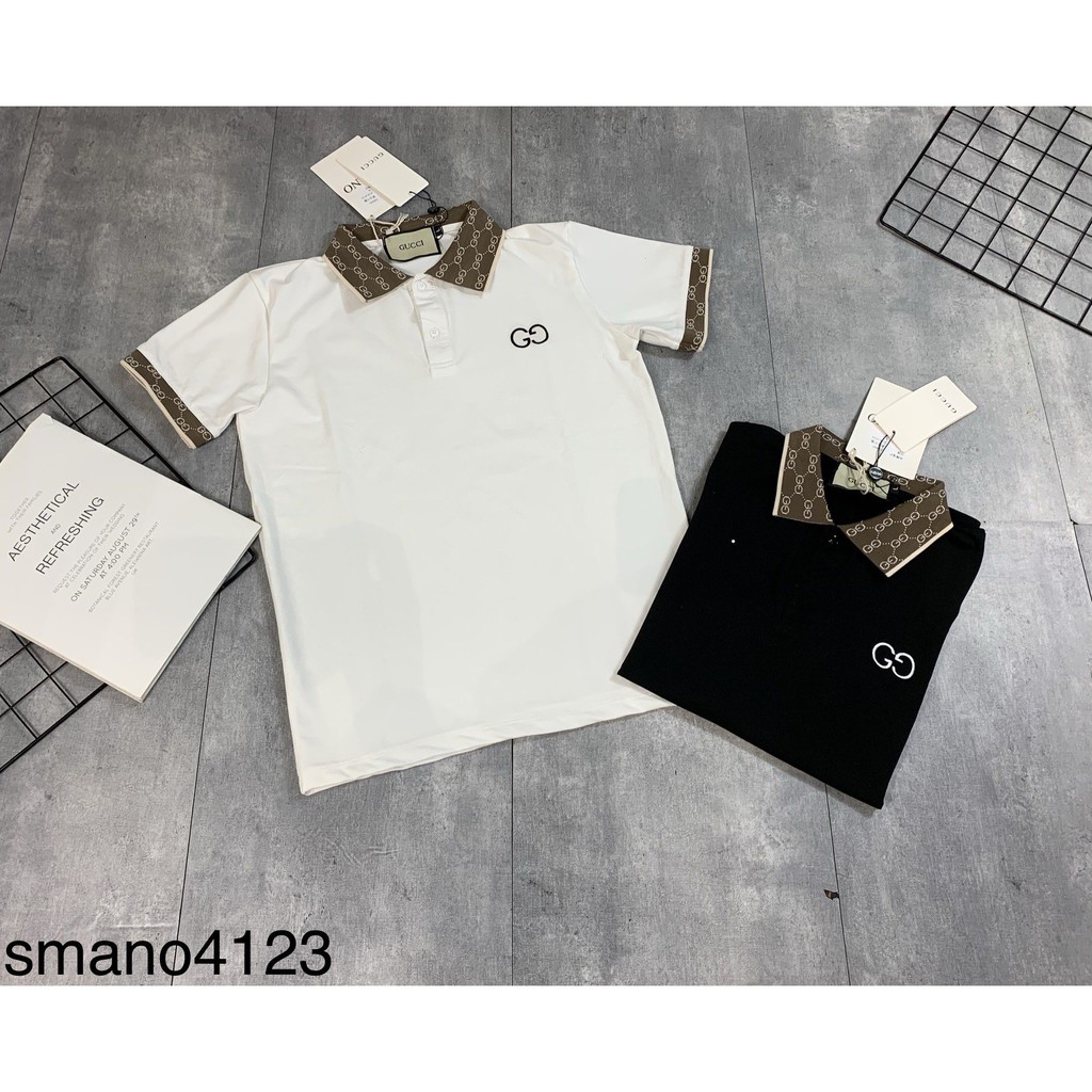 Áo Thun Nam Cổ Bẻ Suông Phối Màu Sang Trọng  Chất Liệu Thun   Cấp Thoáng Mát - AC80 - Xuongmaythaopham