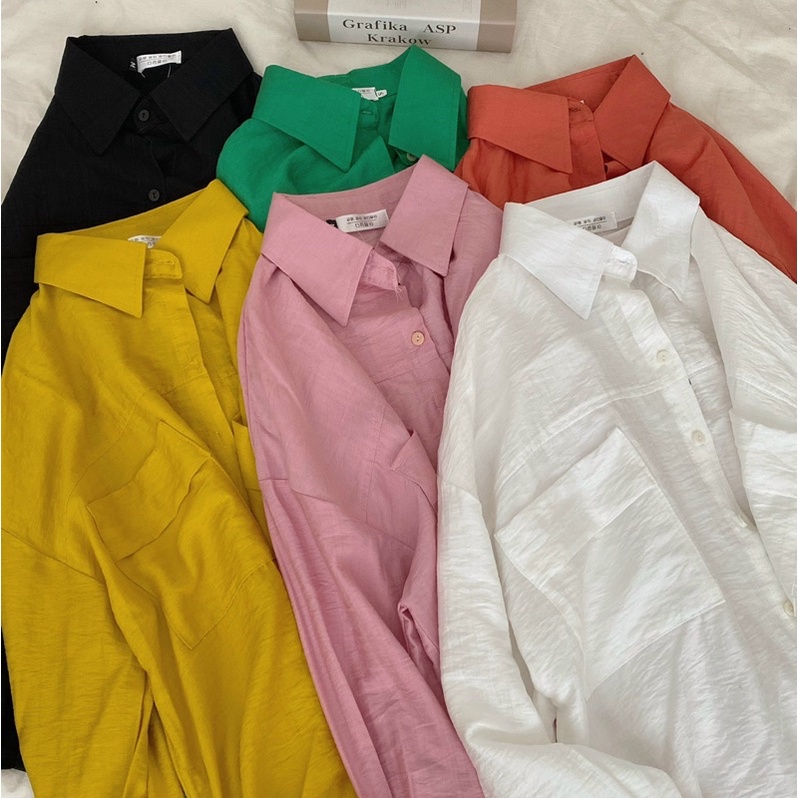 ÁO SƠ MI ĐŨI - 2 TÚI VIỀN TO FORM RỘNG [VIDEO CẬN CHẤT] | BigBuy360 - bigbuy360.vn