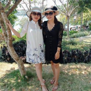 Đầm suông voan