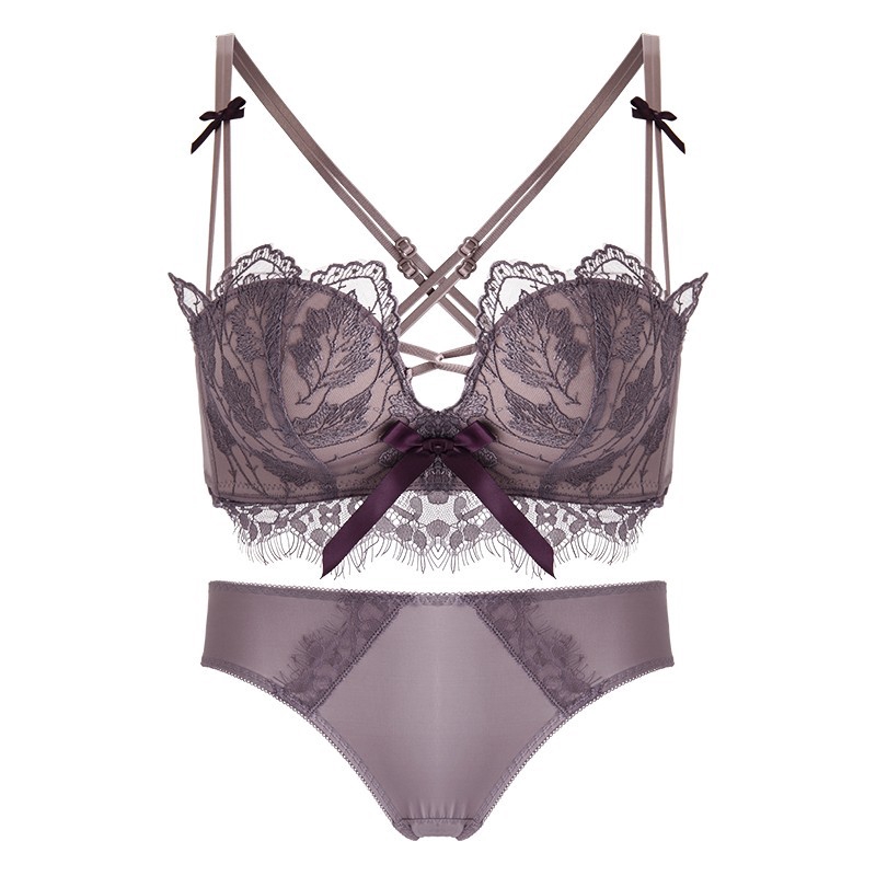 Bộ đồ lót ren phối dây đan chéo gợi cảm cho nữ | BigBuy360 - bigbuy360.vn