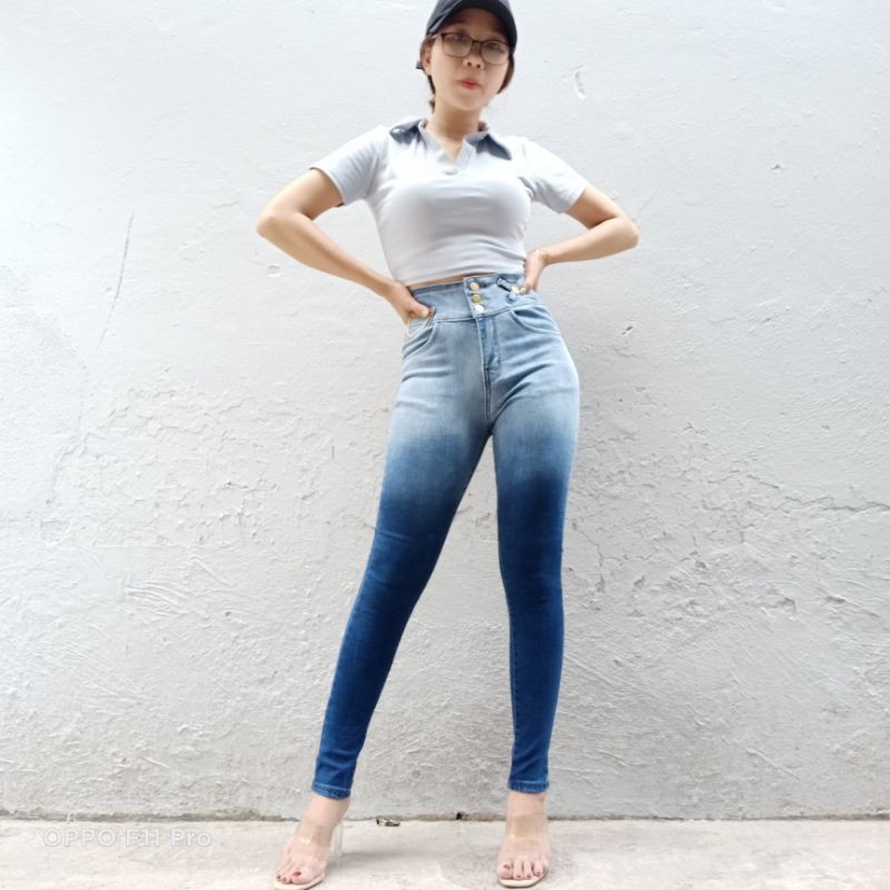 [FREE SHIP] Quần Jean Nữ Lưng Cao Co Giãn Cực Tốt Size 26_31 (42kg-60kg)