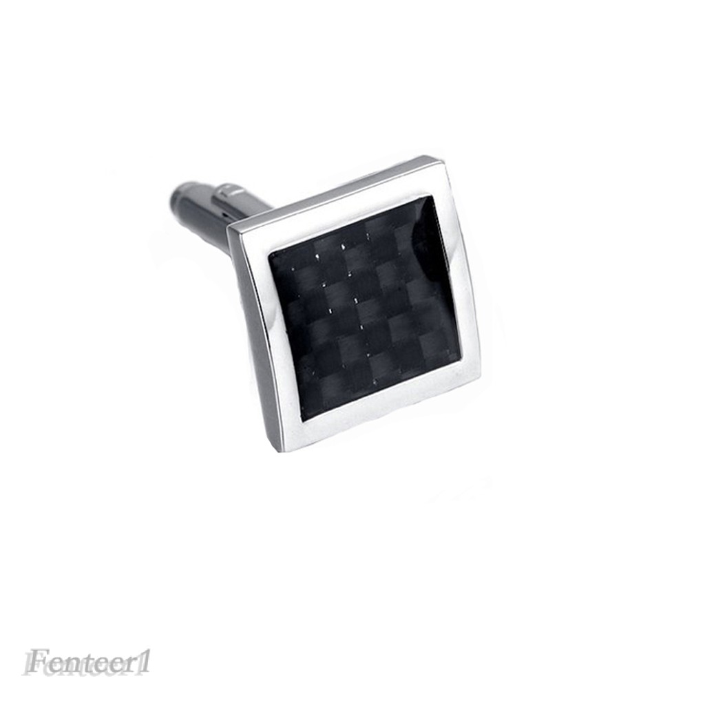 [Fenteer1] Khuy Măng Sét Áo Sơ Mi Nam Hình Chữ Nhật Bằng Đồng Thau Cho Tiệc Cưới