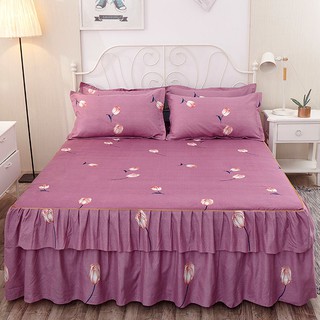 Vỏ Gối Chăn Và Ga Giường Phong Cách Công Chúa Hàn Quốc Sang Trọng 1.5 / 1.8 / 2.0m