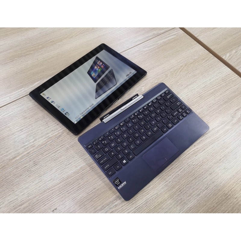 Laptop 2 trong 1 kiêm máy tính bảng ASUS Transformer Book T100TA màn hình cảm ứng, windows 8 chạy nhanh | BigBuy360 - bigbuy360.vn