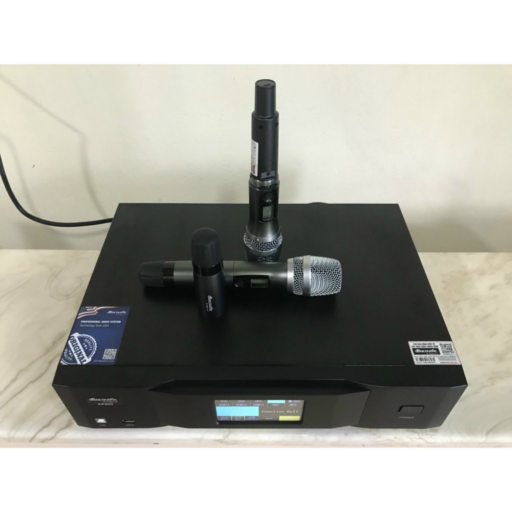 CỤC ĐẨY TÍCH HỢP VANG SỐ, MICRO DB ACOUSTIC AK500 CHÍNH HÃNG-CÔNG SUẤT 500W/1 KÊNH