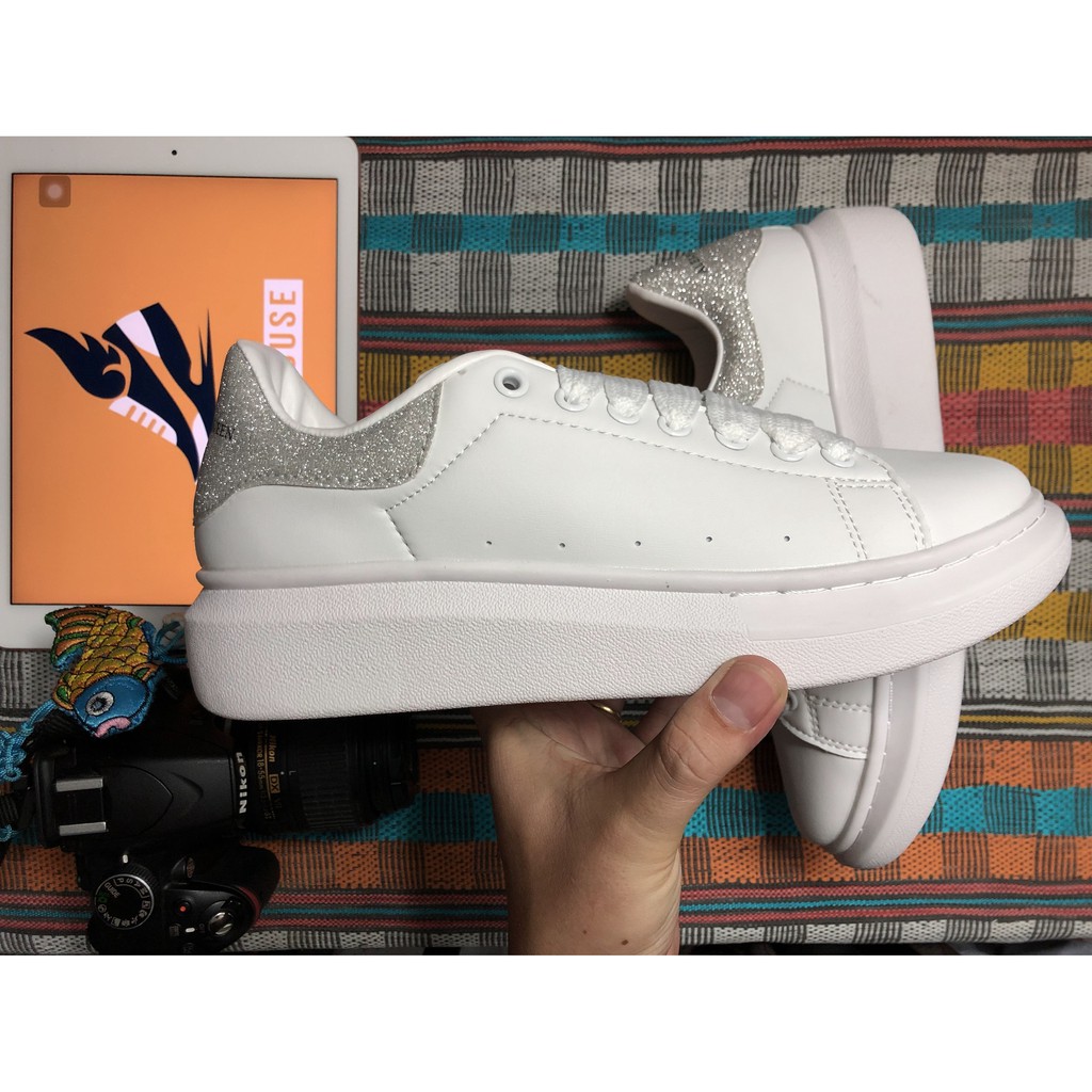 Giày MC QUEEN Nữ Xám Siêu Lấp Lánh