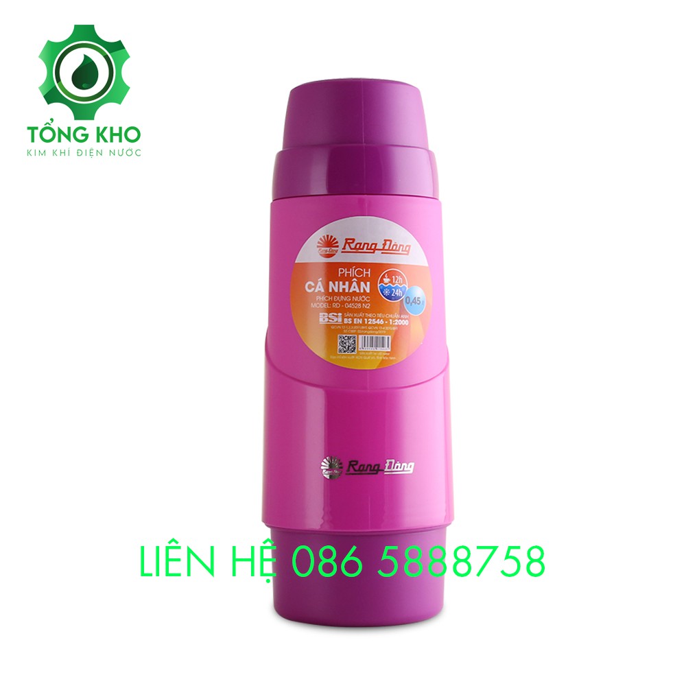 Phích đựng nước giữ nóng/lạnh 0.45 lít Rạng Đông - Tổng kho kim khí điện nước RD 04528N2