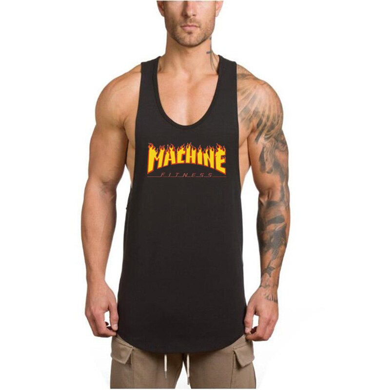 Workout New Fashion Brand Mens Tank Top Vest Mesh Musculation Fitness Singlets Sleeveless Sport Shirt Gym Clothing Bodybuilding