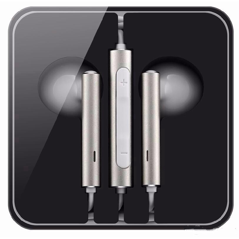 AM116 Earphones Lite In-ear Metal Headphones With Mic Remote Control For Huawei
