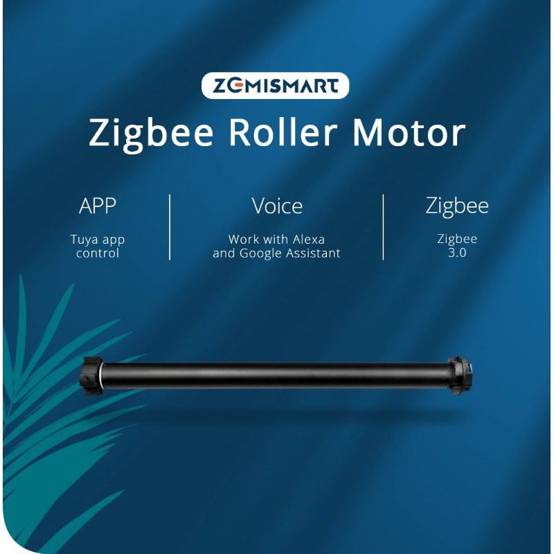 Động cơ rèm cuốn Tuya Zigbee ZM25TQ. Có hỗ trợ Apple Homekit Qua Hub Zigbee Zemismart