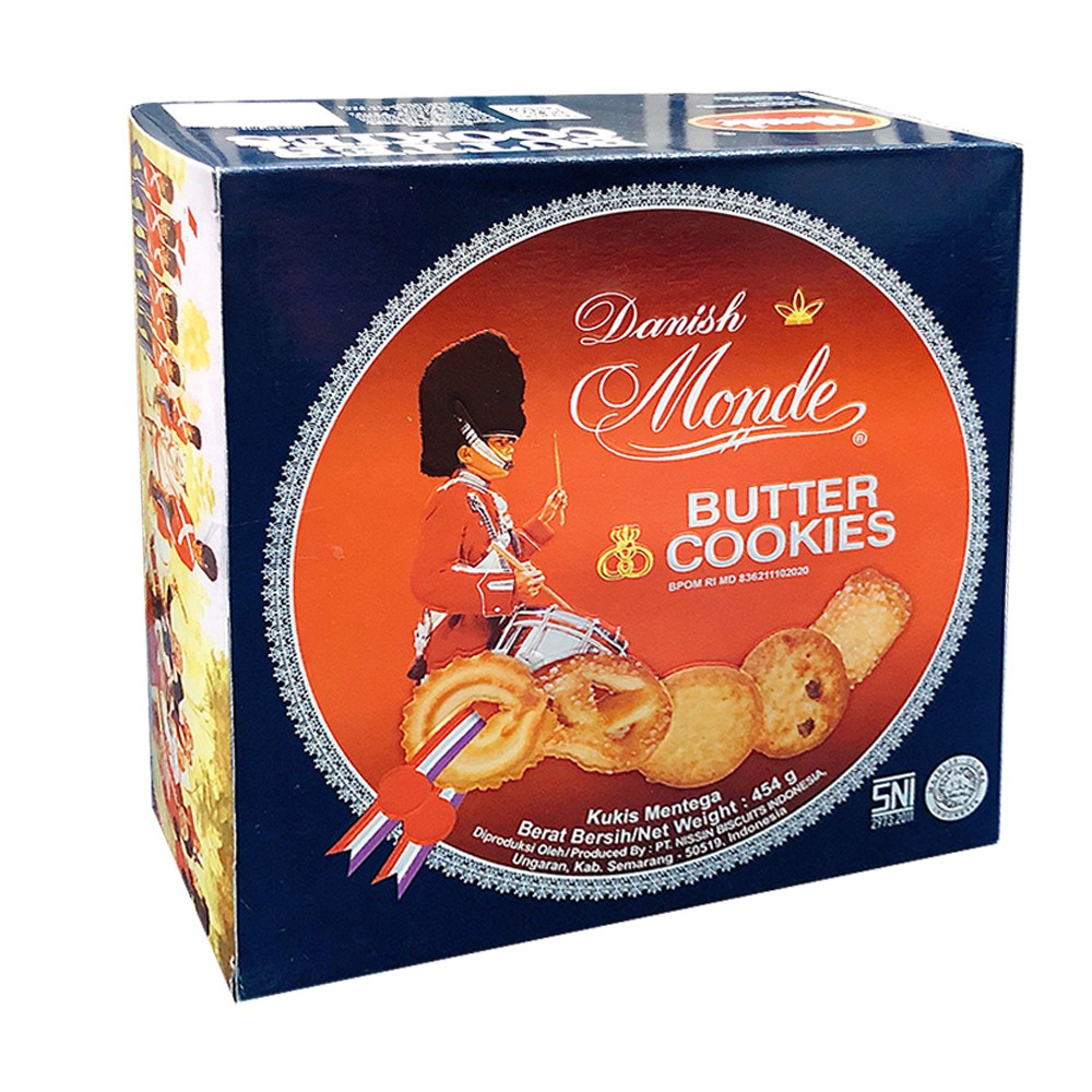 [ HÀNG TẾT 2021 - BÁNH NGON, HỘP SANG TRỌNG ] Hộp thiếc 454 gr Bánh Quy Bơ Danish Monde Đan Mạch (Date: 10/2021) | BigBuy360 - bigbuy360.vn