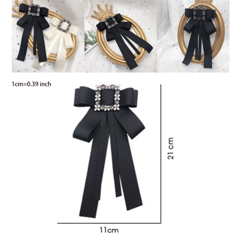 Trâm Cài Áo Hình Nơ Đính Đá Sang Trọng Cho Nữ