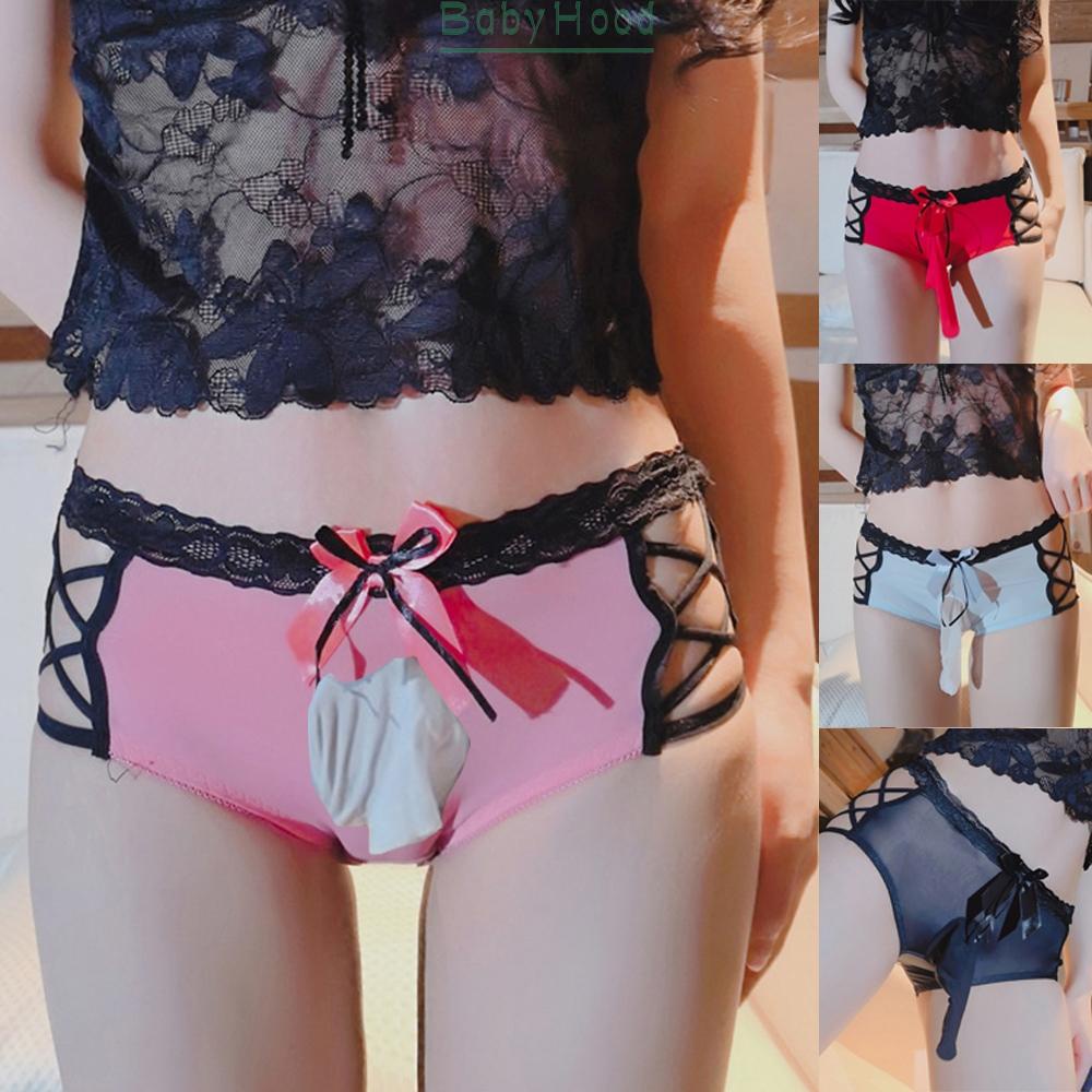 Men Women Sissy Mash Sheer Gay Pouch Thongs Briefs Underwear Underpants Panties QYaeBiOY#BBHOOD