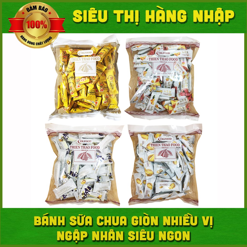 Bánh sữa chua giòn nhiều vị thơm ngon 500g